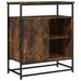 Buffet chêne fumé 69x35x80 cm bois d'ingénierie - Photo n°1