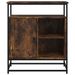 Buffet chêne fumé 69x35x80 cm bois d'ingénierie - Photo n°6