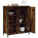 Buffet chêne fumé 70x30x80 cm bois d'ingénierie - Photo n°4