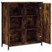 Buffet chêne fumé 70x30x80 cm bois d'ingénierie - Photo n°5