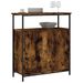 Buffet chêne fumé 70x30x80 cm bois d'ingénierie - Photo n°3