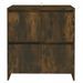 Buffet Chêne fumé 70x41x75 cm Bois d'ingénierie - Photo n°1