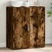 Buffet chêne fumé 79x38x80 cm bois d'ingénierie - Photo n°2