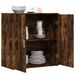 Buffet chêne fumé 79x38x80 cm bois d'ingénierie - Photo n°4