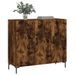 Buffet chêne fumé 90x34x80 cm bois d'ingénierie - Photo n°3