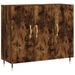 Buffet chêne fumé 90x34x80 cm bois d'ingénierie - Photo n°1