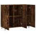 Buffet chêne fumé 90x34x80 cm bois d'ingénierie - Photo n°5