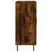 Buffet chêne fumé 90x34x80 cm bois d'ingénierie - Photo n°7