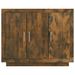 Buffet Chêne fumé 92x35x75 cm Bois d'ingénierie - Photo n°5