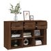 Buffet Chêne marron 100x30x59,5 cm Bois d'ingénierie - Photo n°5