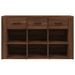 Buffet Chêne marron 100x30x59,5 cm Bois d'ingénierie - Photo n°6