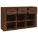 Buffet Chêne marron 100x30x59,5 cm Bois d'ingénierie - Photo n°8