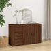 Buffet Chêne marron 100x33x59,5 cm Bois d'ingénierie - Photo n°2