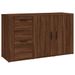 Buffet Chêne marron 100x33x59,5 cm Bois d'ingénierie - Photo n°1