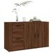 Buffet Chêne marron 100x33x59,5 cm Bois d'ingénierie - Photo n°4