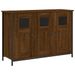 Buffet chêne marron 100x35x70 cm bois d'ingénierie - Photo n°1