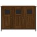 Buffet chêne marron 100x35x70 cm bois d'ingénierie - Photo n°6