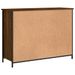 Buffet chêne marron 100x35x75 cm bois d'ingénierie - Photo n°8