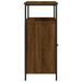 Buffet chêne marron 100x35x80 cm bois d'ingénierie - Photo n°7