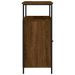 Buffet chêne marron 100x35x80 cm bois d'ingénierie - Photo n°7