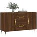 Buffet chêne marron 100x36x60 cm bois d'ingénierie - Photo n°3