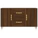 Buffet chêne marron 100x36x60 cm bois d'ingénierie - Photo n°6