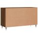 Buffet chêne marron 100x36x60 cm bois d'ingénierie - Photo n°8