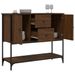 Buffet chêne marron 100x36x85 cm bois d'ingénierie - Photo n°4