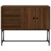 Buffet chêne marron 100x40x79,5 cm bois d'ingénierie - Photo n°5