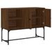 Buffet chêne marron 100x40x79,5 cm bois d'ingénierie - Photo n°6