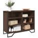 Buffet chêne marron 101x35,5x74,5 cm bois d'ingénierie - Photo n°1