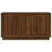 Buffet chêne marron 102x35x55 cm bois d'ingénierie - Photo n°5