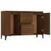 Buffet Chêne marron 104x35x70 cm Bois d'ingénierie - Photo n°5