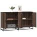 Buffet chêne marron 134x35x76 cm bois d'ingénierie - Photo n°1