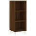 Buffet chêne marron 34,5x32,5x90 cm bois d'ingénierie - Photo n°1