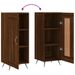 Buffet Chêne marron 34,5x34x90 cm Bois d'ingénierie - Photo n°9