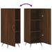 Buffet Chêne marron 34,5x34x90 cm Bois d'ingénierie - Photo n°9