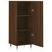 Buffet Chêne marron 34,5x34x90 cm Bois d'ingénierie - Photo n°5