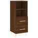 Buffet Chêne marron 34,5x34x90 cm Bois d'ingénierie - Photo n°1