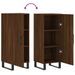 Buffet Chêne marron 34,5x34x90 cm Bois d'ingénierie - Photo n°9