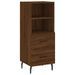 Buffet Chêne marron 34,5x34x90 cm Bois d'ingénierie - Photo n°1