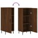 Buffet Chêne marron 34,5x34x90 cm Bois d'ingénierie - Photo n°9