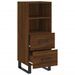 Buffet Chêne marron 34,5x34x90 cm Bois d'ingénierie - Photo n°5