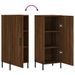 Buffet Chêne marron 34,5x34x90 cm Bois d'ingénierie - Photo n°9