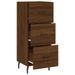 Buffet Chêne marron 34,5x34x90 cm Bois d'ingénierie - Photo n°5