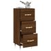 Buffet Chêne marron 34,5x34x90 cm Bois d'ingénierie - Photo n°4