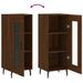 Buffet Chêne marron 34,5x34x90 cm Bois d'ingénierie - Photo n°9