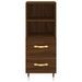 Buffet Chêne marron 34,5x34x90 cm Bois d'ingénierie - Photo n°6