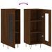 Buffet Chêne marron 34,5x34x90 cm Bois d'ingénierie - Photo n°9