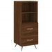 Buffet Chêne marron 34,5x34x90 cm Bois d'ingénierie - Photo n°1